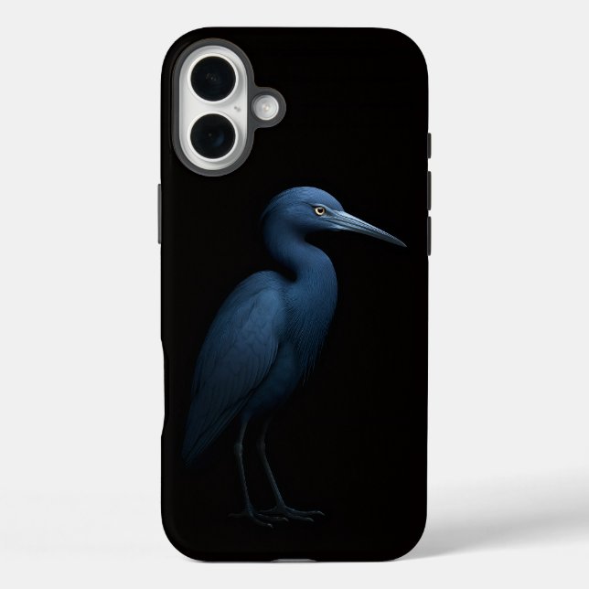 Black 4 Luxe iPhone 16 Plus, Little Blue Heron Case-Mate iPhone Case (Back)