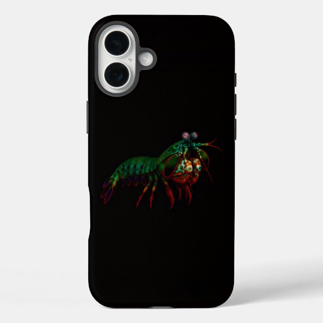 Black 4 Luxe iPhone 16 Plus, Mantis Shrimp Case-Mate iPhone Case (Back)