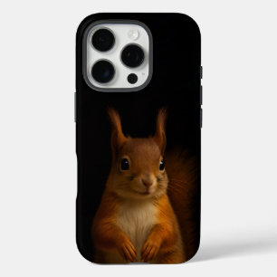 Black 4 Luxe iPhone 16 Pro Case-Mate, Red Squirrel iPhone 16 Pro Case