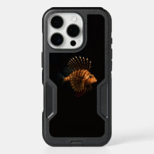 Black 4 Luxe iPhone 16 Pro Case, Red Lionfish