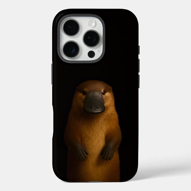 Black 4 Luxe iPhone 16 Pro, Elegant Platypus Case-Mate iPhone Case (Back)