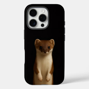 Black 4 Luxe iPhone 16 Pro, Elegant Weasel iPhone 16 Pro Case