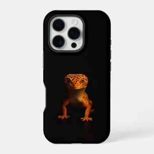 Black 4 Luxe iPhone 16 Pro, Leopard Gecko Pro Case