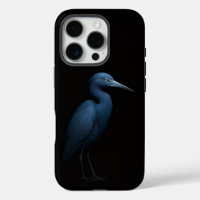 Black 4 Luxe iPhone 16 Pro, Little Blue Heron