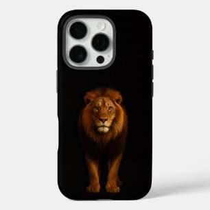 Black 4 Luxe iPhone 16 Pro, Majestic Lion iPhone 16 Pro Case