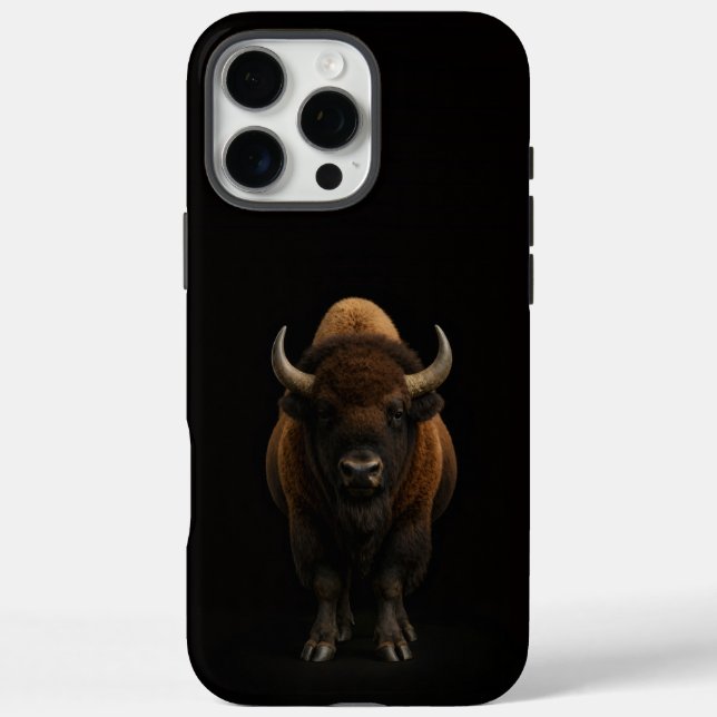 Black 4 Luxe iPhone 16 Pro Max, American Bison Case-Mate iPhone Case (Back)