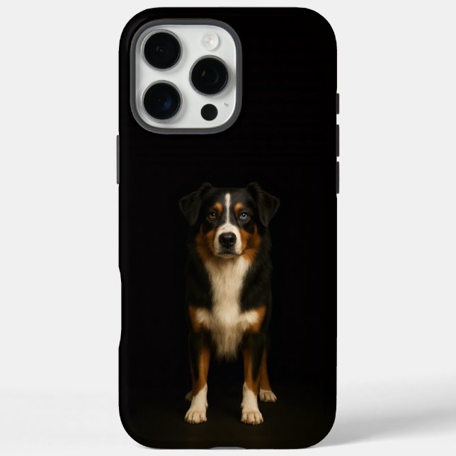 Black 4 Luxe iPhone 16 Pro Max, Aussie Shepherd Case-Mate iPhone Case (Back)