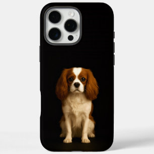 Black 4 Luxe iPhone 16 Pro Max, Cavalier Spaniel Max Case