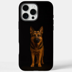 Black 4 Luxe iPhone 16 Pro Max, German Shepherd iPhone 16 Pro Max Case