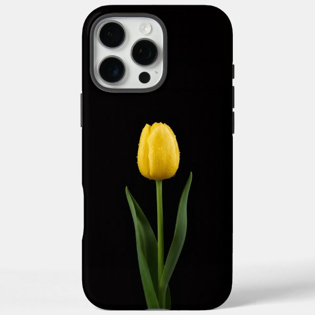 Black 4 Luxe iPhone 16 Pro Max, Golden Tulip Case-Mate iPhone Case (Back)