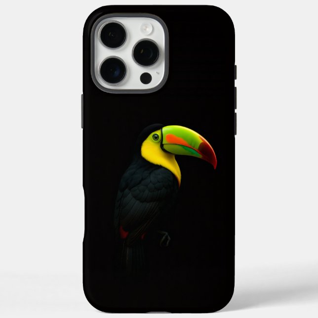 Black 4 Luxe iPhone 16 Pro Max , Keel Billed Tucan Case-Mate iPhone Case (Back)