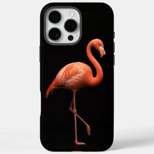 Black 4 Luxe iPhone 16 Pro Max, Pink Flamingo Max Case