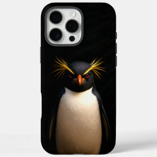 Black 4 Luxe iPhone 16 Pro Max, Rockhopper Penguin iPhone 16 Pro Max Case