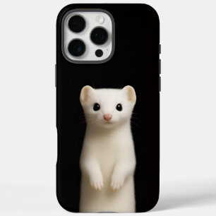 Black 4 Luxe iPhone 16 Pro Max, Stylish Ermine iPhone 16 Pro Max Case