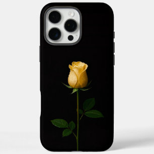 Black 4 Luxe iPhone 16 Pro Max, Sunlit Yellow Rose Max Case