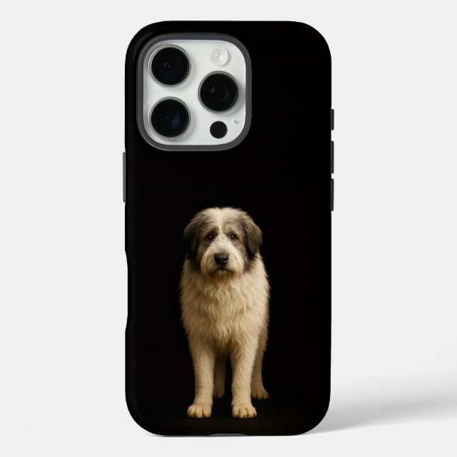 Black 4 Luxe iPhone 16 Pro, Mioritic Shepherd Case-Mate iPhone Case (Back)