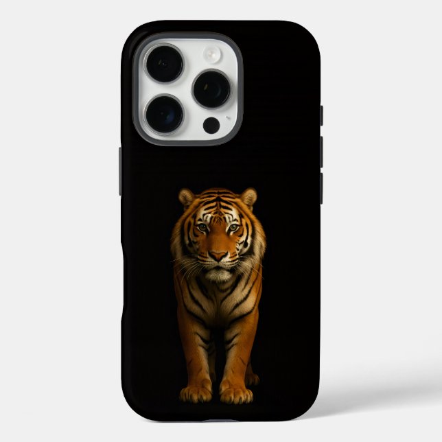 Black 4 Luxe iPhone 16 Pro, Noble Tiger Case-Mate iPhone Case (Back)