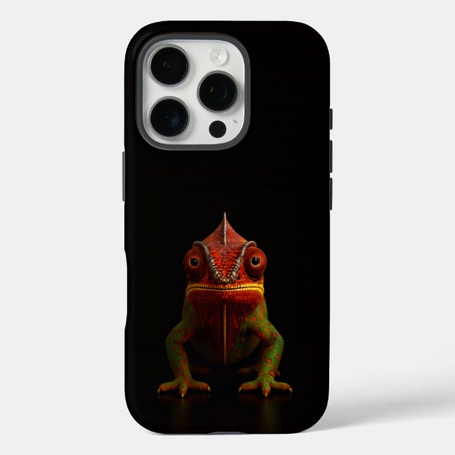 Black 4 Luxe iPhone 16 Pro, Panther Chameleon Case-Mate iPhone Case (Back)