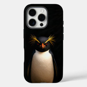 Black 4 Luxe iPhone 16 Pro, Rockhopper Penguin Pro Case