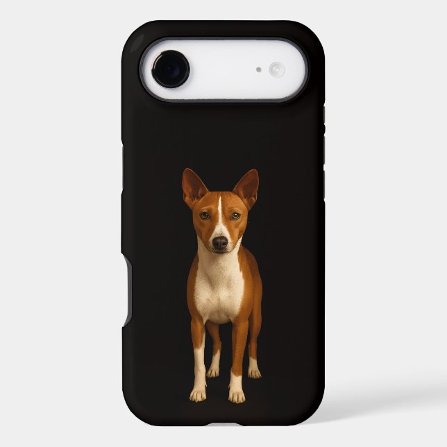Black 4 Luxe iPhone 17 Air, Classy Basenji Dog (Verso)