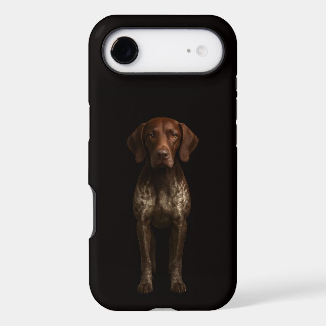 Black 4 Luxe iPhone 17 Air, German Pointer Dog (Verso)