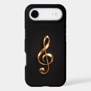 Black 4 Luxe iPhone 17 Air, Golden Treble Clef