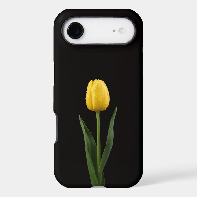 Black 4 Luxe iPhone 17 Air, Golden Yellow Tulip (Back)