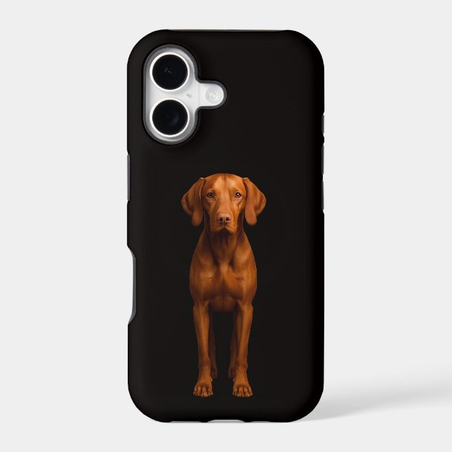 Black 4 Luxe iPhone 17 Mate, Agile Vizsla Dog (Back)
