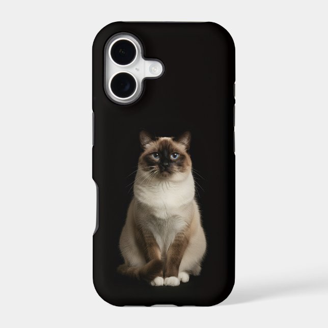 Black 4 Luxe iPhone 17 Mate, Birmanese Cat (Back)