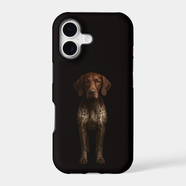 Black 4 Luxe iPhone 17 Mate, German Pointer Dog (Back)