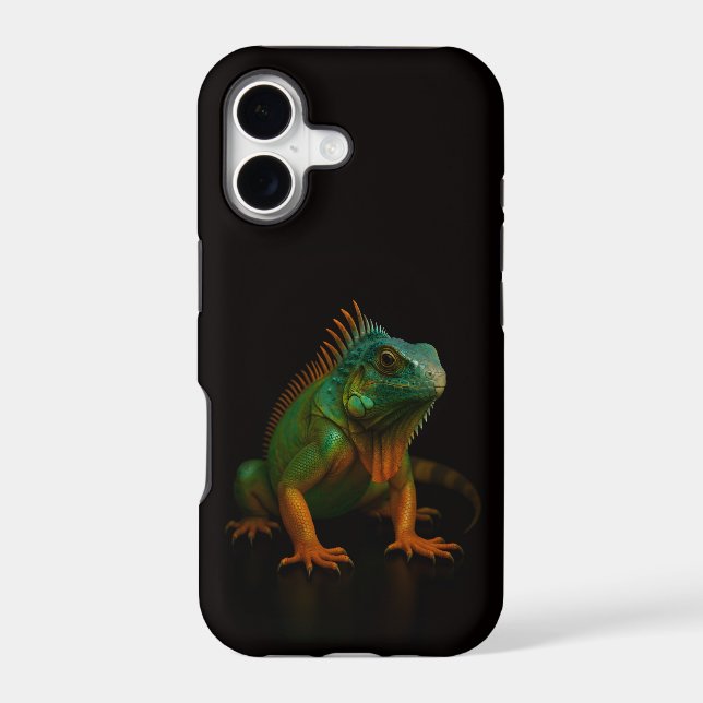 Black 4 Luxe iPhone 17 Mate Green Iguana (Back)
