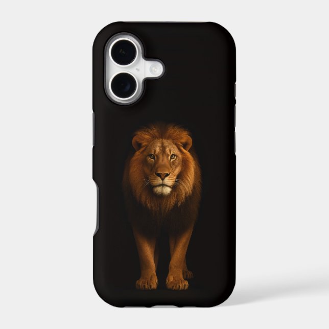 Black 4 Luxe iPhone 17 Mate, Majestic Lion (Verso)