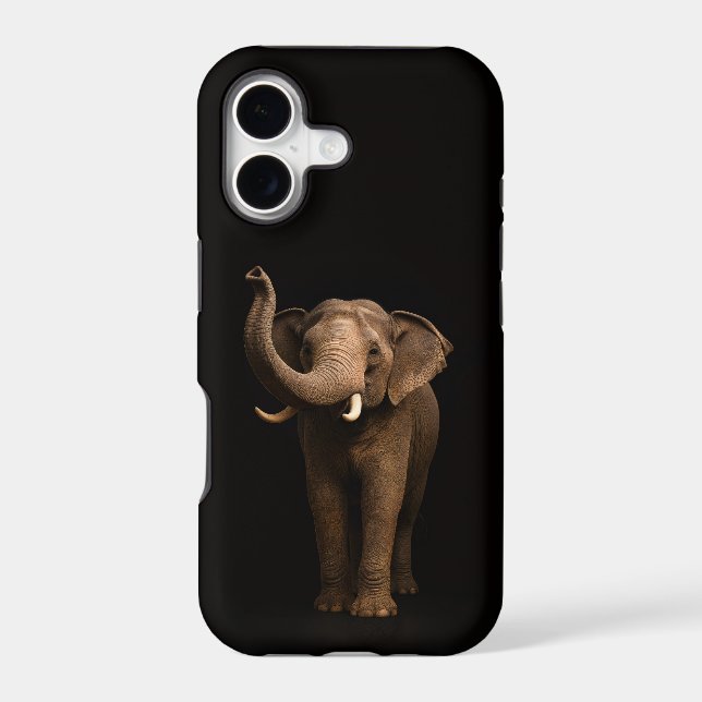 Black 4 Luxe iPhone 17 Mate, Mighty Elephant (Back)