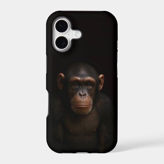 Black 4 Luxe iPhone 17 Mate, Serene Chimpanzee (Back)