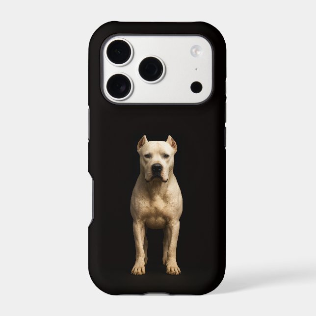 Black 4 Luxe iPhone 17 Pro, Bold Dogo Argentino (Verso)