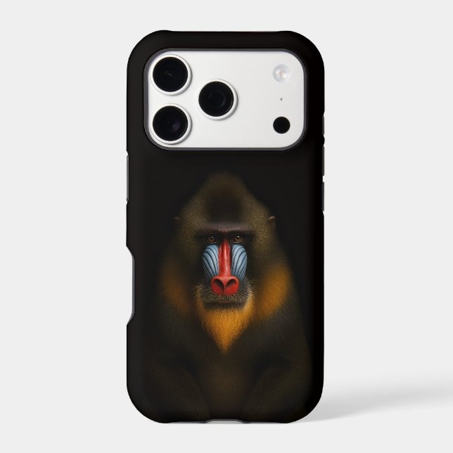 Black 4 Luxe iPhone 17 Pro, Mandrill Monkey (Back)