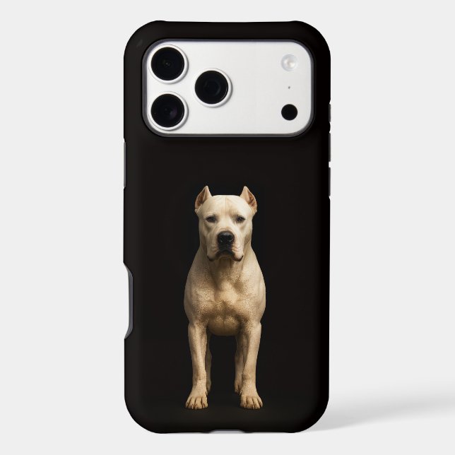 Black 4 Luxe iPhone 17 Pro Max Bold Dogo Argentino (Verso)