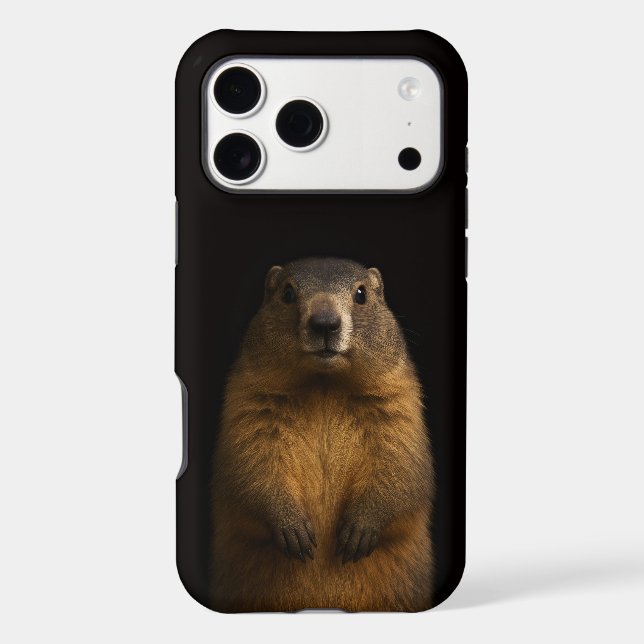 Black 4 Luxe iPhone 17 Pro Max, Fluffy Marmot (Verso)
