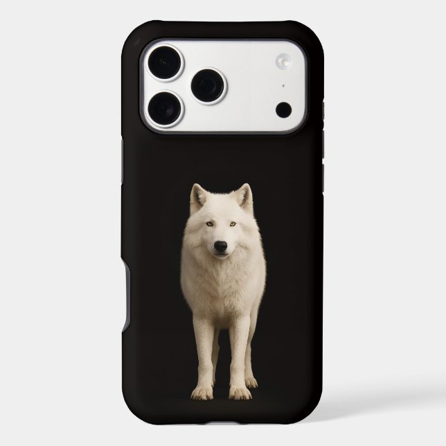 Black 4 Luxe iPhone 17 Pro Max, Ivory Arctic Wolf (Back)