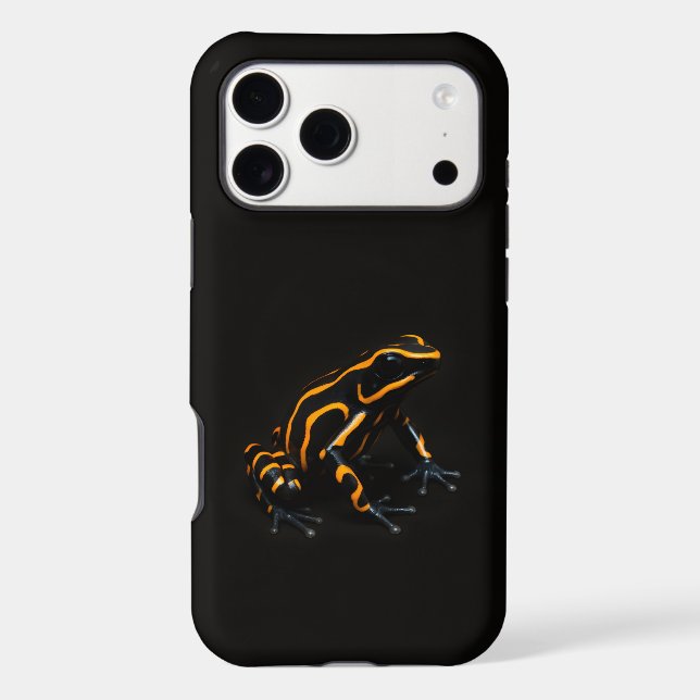 Black 4 Luxe iPhone 17 Pro Max Orange Black Frog (Back)