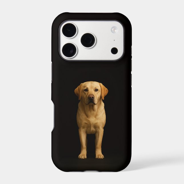 Black 4 Luxe iPhone 17 Pro, Minimalist Labrador (Verso)