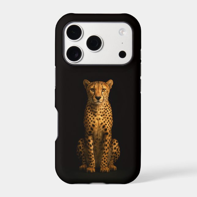 Black 4 Luxe iPhone 17 Pro, Sleek Cheetah (Back)