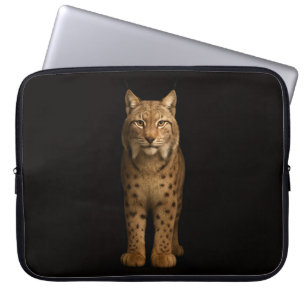 Black 4 Luxe Laptop Sleeve, Silent Lynx Sleeve