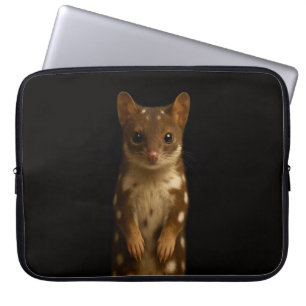 Black 4 Luxe Laptop Sleeve, Sweet Quoll Sleeve