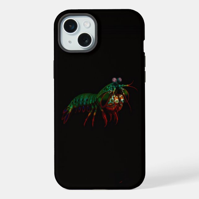Black 4 Luxe, Mantis Shrimp iPhone 15 Plus Case (Back)