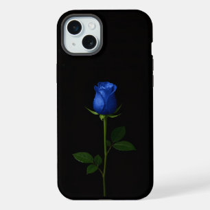 Black 4 Luxe, Midnight Blue Rose iPhone 15 Plus Case