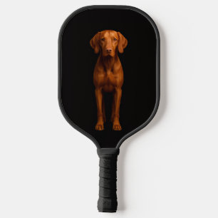 Black 4 Luxe Pickleball Paddle, Agile Vizsla Dog Pickleball Paddle