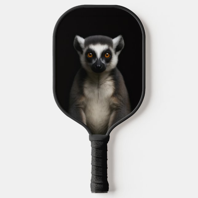 Black 4 Luxe Pickleball Paddle, Gentle Lemur Pickleball Paddle (Front)