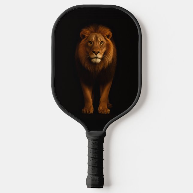 Black 4 Luxe Pickleball Paddle, Majestic Lion Paddle (Back)