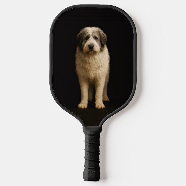 Black 4 Luxe Pickleball Paddle, Mioritic Shepherd Paddle (Back)